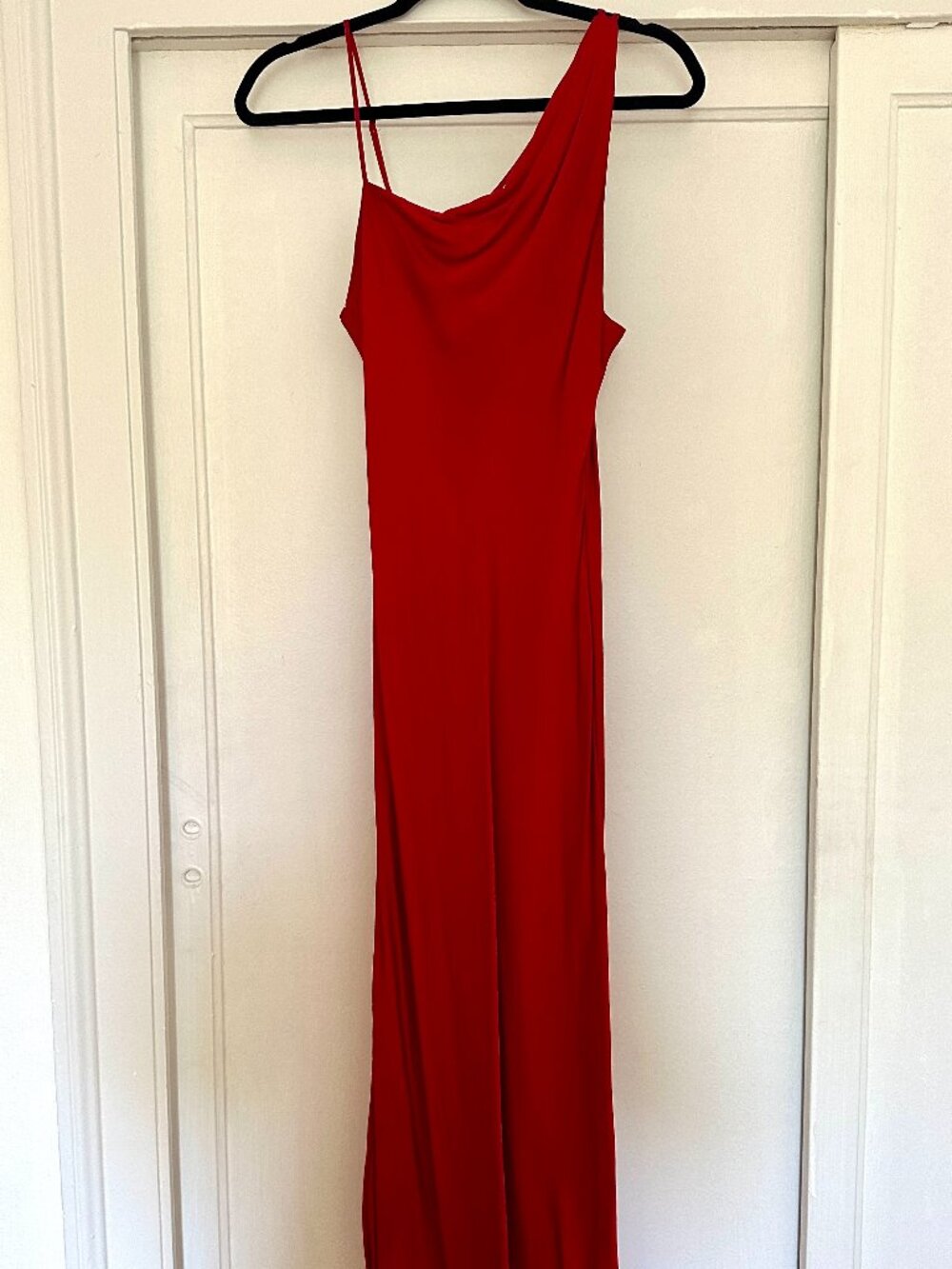 Red Zara Asymmetrical Gown